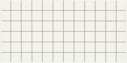 Color Wheel Mosaic Matte Arctic White Straight Joint 1X6 Matte