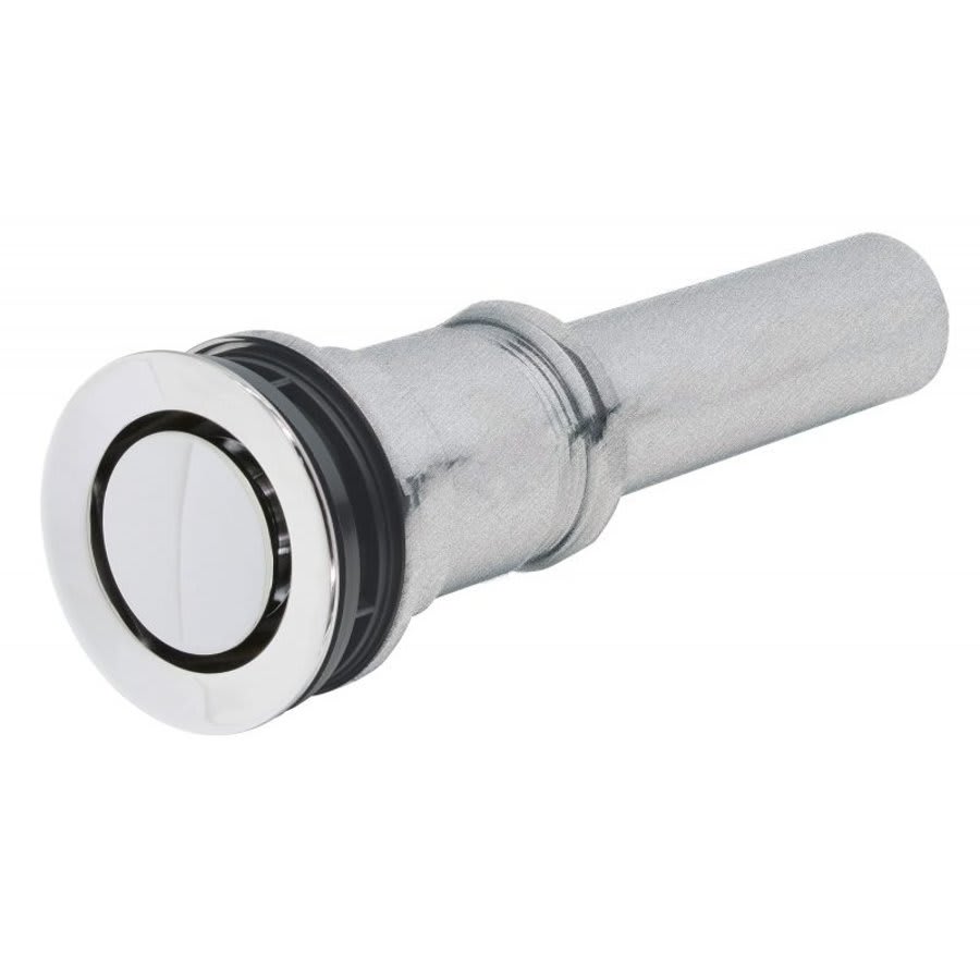 Pop-Down Style Lavatory Drain with a 2-1/4 in, Diameter Flange, Polished Chrome