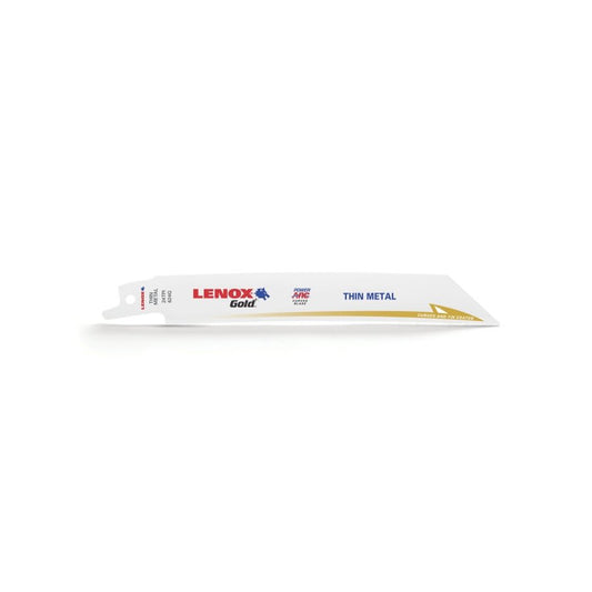 Gold® Power Arc® Bi-Metal Reciprocating Saw Blade, 6 in L, 24 tpi, 0.035 in THK, 5-Pack