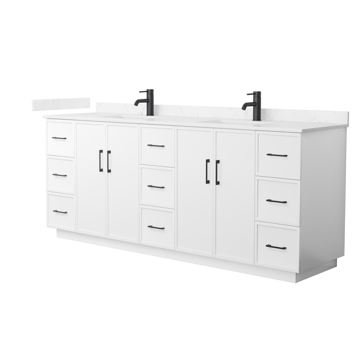 Elan Double Bathroom Vanity with Toe Kick - 84W x 35H x 22D