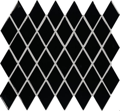 Color Wheel Retro Black Arabesque 3X3 Glossy