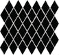 Color Wheel Retro Black Arabesque 3X3 Glossy