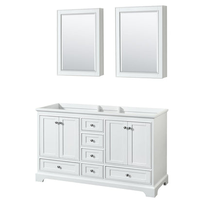 Deborah Double Bathroom Vanity - 59.25W x 34.25H x 21.5D