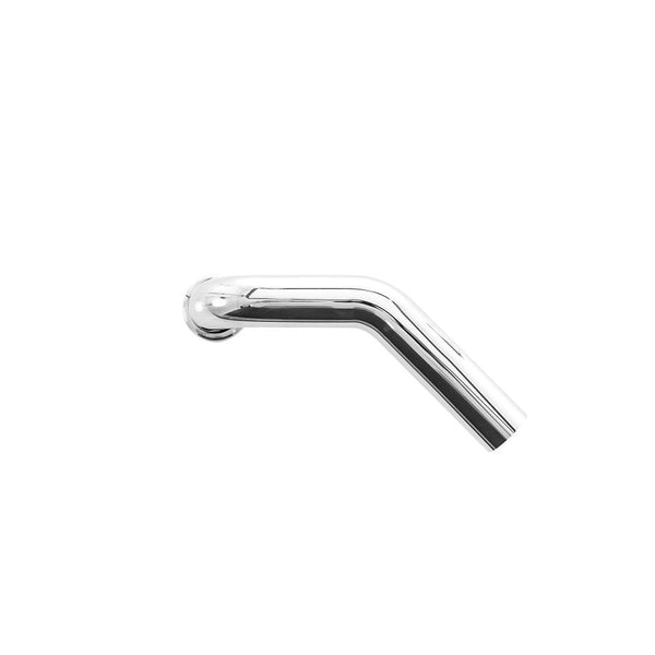 45 deg Tubular Wall Bend, 1-1/2 in, 17 ga, Chrome