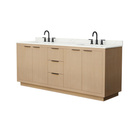 Maroni Double Bathroom Vanity - 80W x 33.75H x 22D
