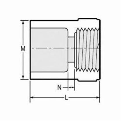 Female Adapter, 5 in, Socket x FNPT, SCH 40/STD, PVC