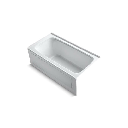 Bancroft® Alcove Tub, 60 x 32 x 20 in, Right Hand Drain, White