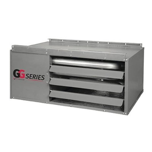 GG Series Low Profile Tubular Design Gas Fired Unit Heater, 120 Kbtu/hr, 120/24 VAC, Liquid Propane, Natural Gas Gas