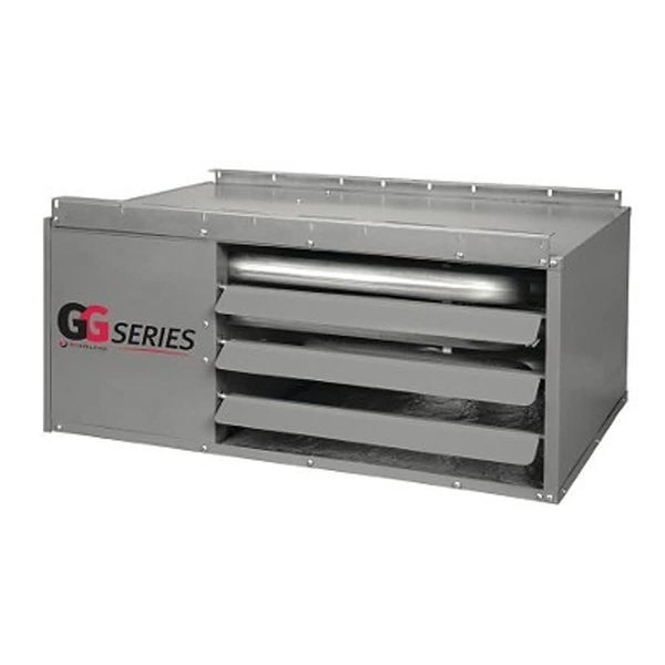 GG Series Low Profile Tubular Design Gas Fired Unit Heater, 120 Kbtu/hr, 120/24 VAC, Liquid Propane, Natural Gas Gas