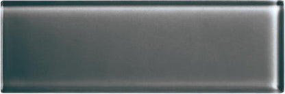 Color Appeal Charcoal Gray Rectangle 3X6 Glossy