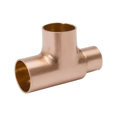 Tee, 3 x 2-1/2 x 1-1/2 in, C, Copper