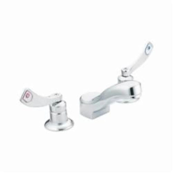 M-DURA™ Widespread Lavatory Faucet, ADA, 2 Handle, 3-Hole, 0.5 gpm, Polished Chrome