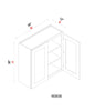 Wall Cabinet - 36"W x 36"H x 12"D