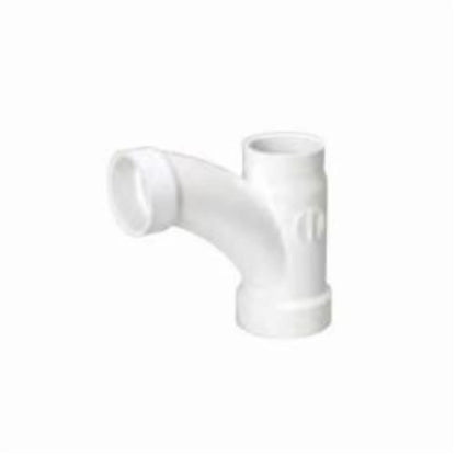 Combination Wye and 45 deg Elbow, 4 x 3 in, Hub, DWV, PVC