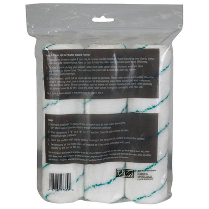 9 in.x 3/8 in.Microfiber Paint Roller Cover (3-Pack)