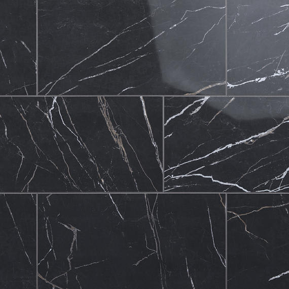 Perpetuo Infinite Black Rectangle 12X24 Matte