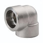 90 deg Elbow, 1-1/2 in, Socket Weld, 304/304L Stainless Steel, 3000 lb