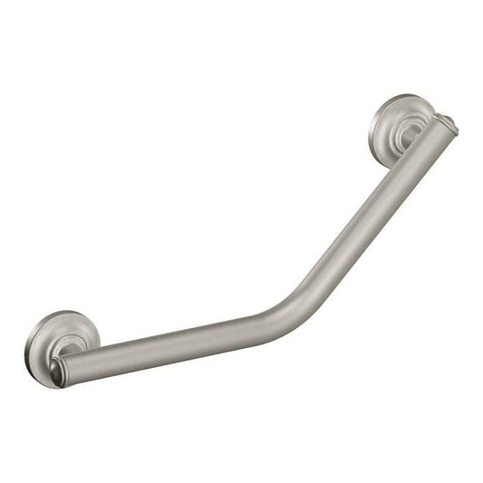 Home Care® Angular Grab Bar, ADA, 16 in L, Brushed Nickel