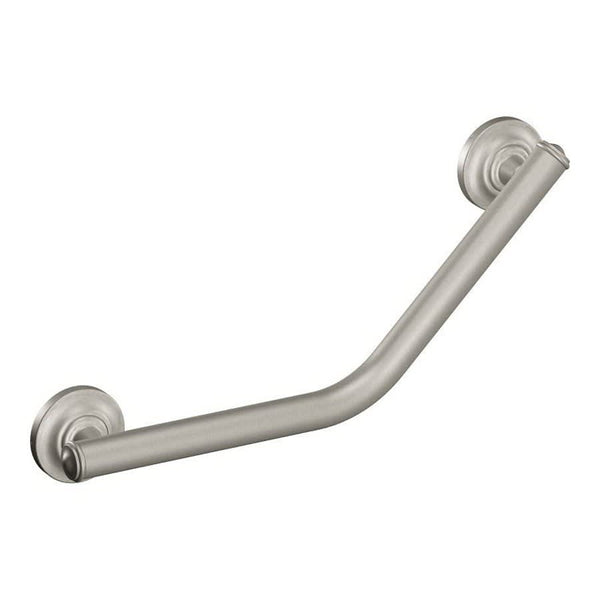 Home Care® Angular Grab Bar, ADA, 16 in L, Brushed Nickel