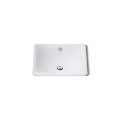 Iron Plains 18-9/16" Drop In Enameled Cast Iron Bathroom Sink with Overflow
