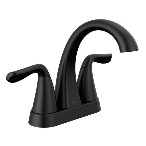 Arvo 4 in. Centerset 2-Handle Bathroom Faucet in Matte Black