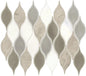 Decorative Accents Lumia Leaf Gray Leaf 2X3 Polished