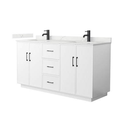 Elan Double Bathroom Vanity with Toe Kick - 66W x 35H x 22D