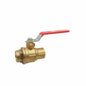 2-Piece Ball Valve, 2 in, C, Full Port, Plated Brass Ball, Brass