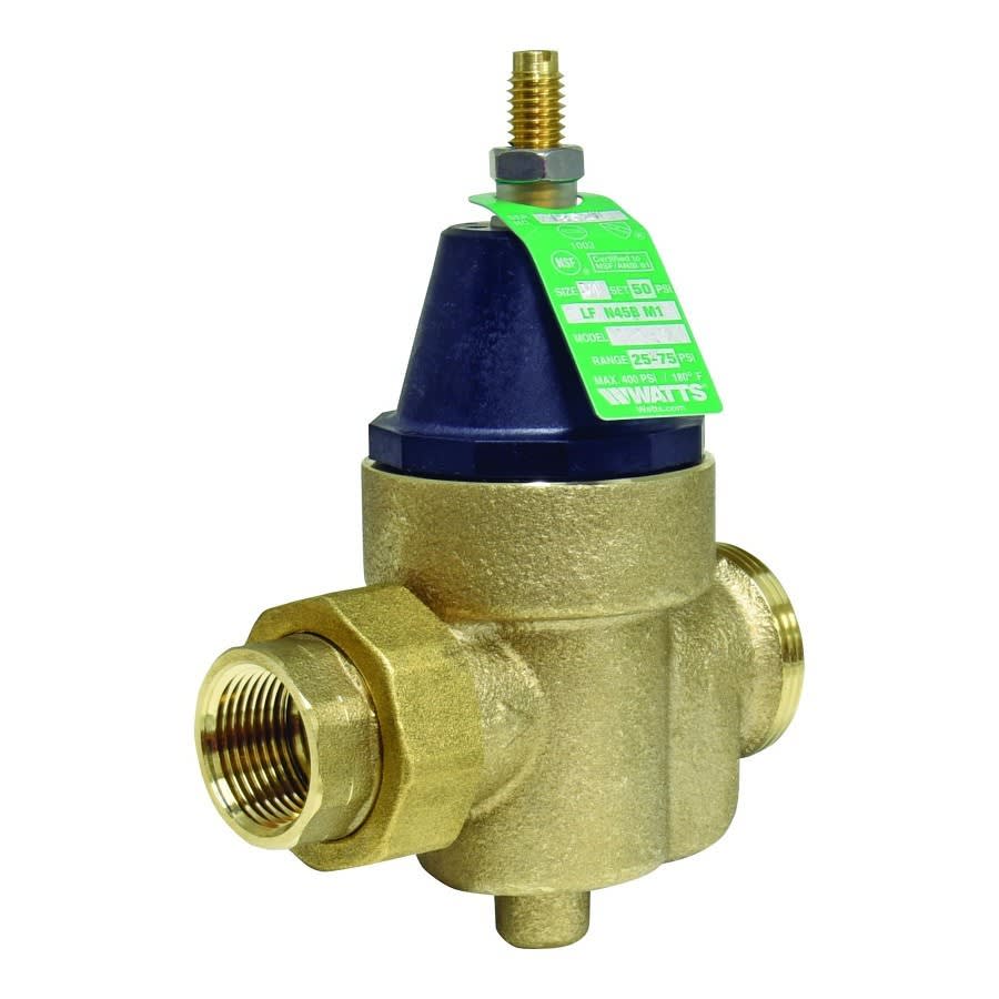 Pressure Reducing Valve, 3/4 in, FNPT, Bronze