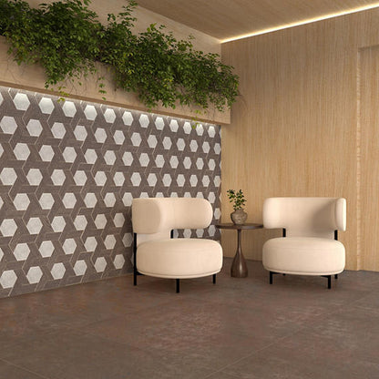 Historic Limestone Lineage Blend Hexagon 12X10 Matte