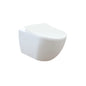 Free 1.28 GPF Wall Mounted One Piece Round Toilet - Seat Included
