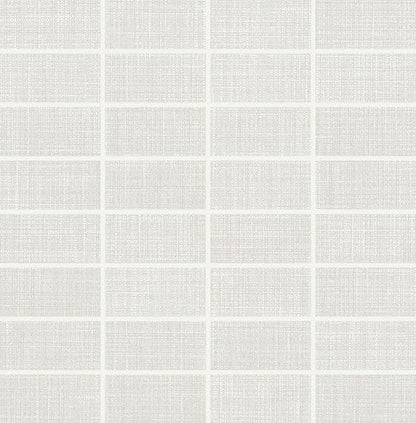 Fabric Art Modern Textile White Straight Joint 1X3 Matte