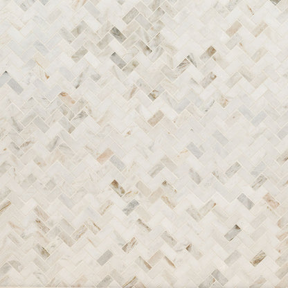 Arabescato Venato 1x2 Herringbone Honed