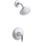 Alteo Single Function Shower Head with Pressure Balance Shower Valve Trim - Less Valve
