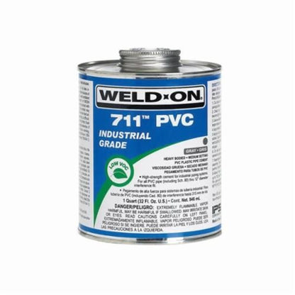 711™ Heavy Body Cement, 1/2 pt, Gray, For PVC