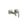 Riff 1.2 GPM Wall Mounted Widespread Bathroom Faucet