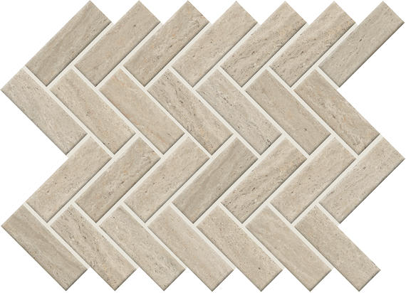Sunset Falls Beige Herringbone 1X3 Matte
