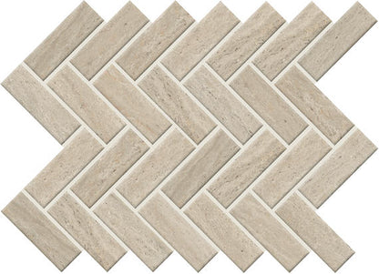 Sunset Falls Beige Herringbone 1X3 Matte