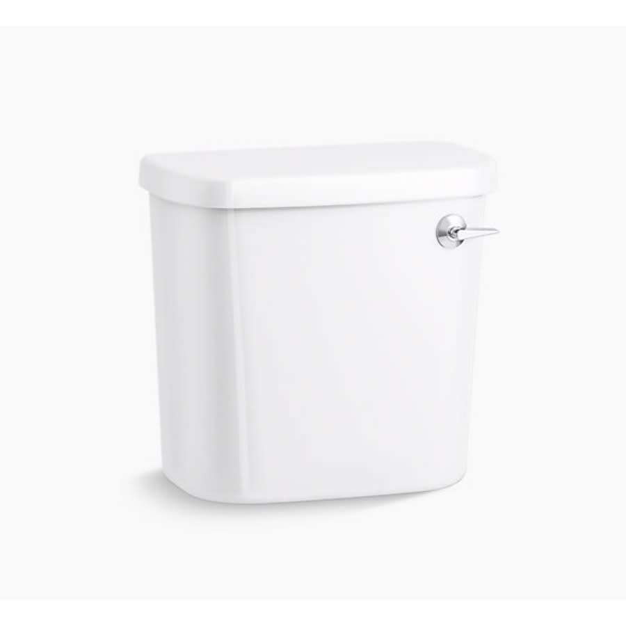 Windham™ Toilet Tank, Bowl Mount, 12 in Rough, Left Hand Lever, 1.28 gpf, White