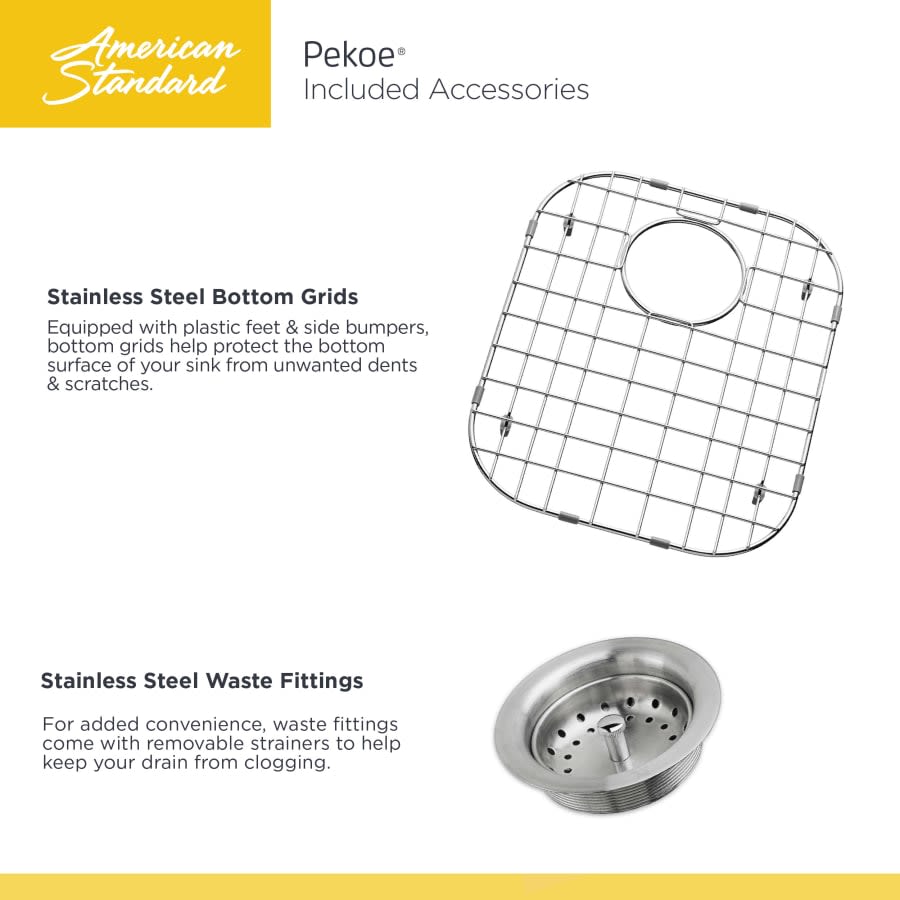 Pekoe 35" Double Basin Stainless Steel Kitchen Sink for Undermount Installations - Drains Included