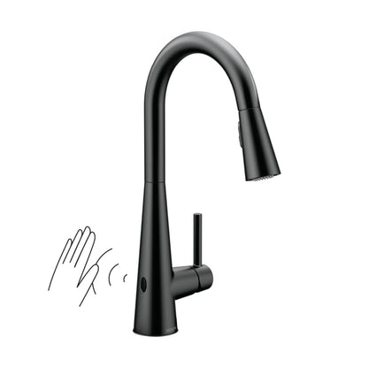 Sleek 1.5 GPM Single Hole Pull Down Kitchen Faucet with MotionSense