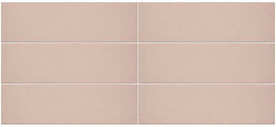 Stencil Blush Rectangle 4X12 Matte