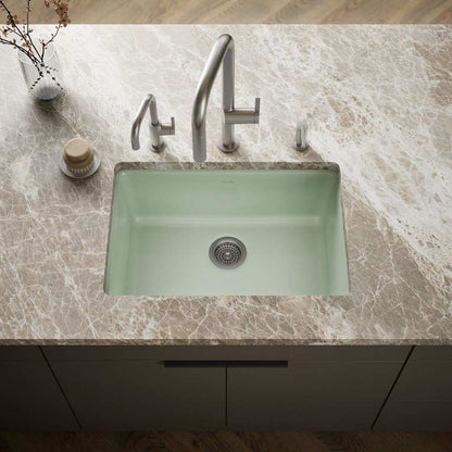 Iron/Tones 27" Undermount Single Basin Enameled Cast Iron Kitchen Sink