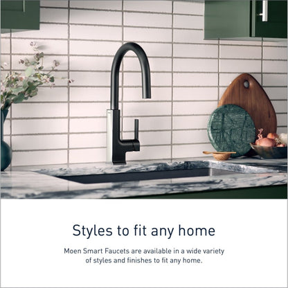 STo Smart Faucet 1.5 GPM Single Hole Pull Down Kitchen Faucet with Voice Control