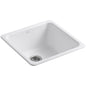 Iron/Tones 20-7/8" Undermount Single Basin Enameled Cast Iron Bar Sink
