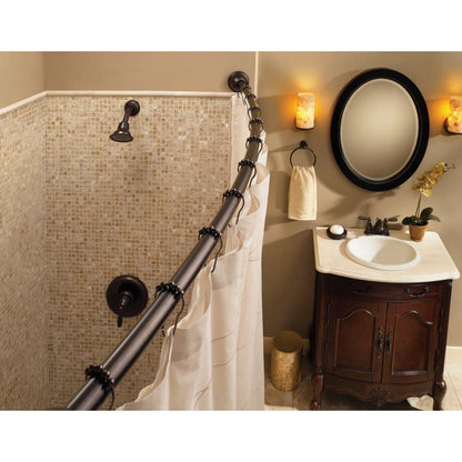 54" - 72" Adjustable-Length Curved Shower Rod (Wholesale Packaging)