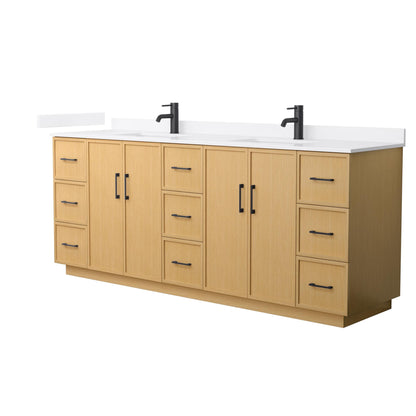 Elan Double Bathroom Vanity with Toe Kick - 84W x 35H x 22D