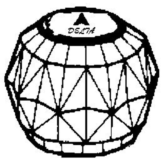 Delta Cry. #2392 with Button, Crystal