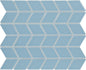 Color Wheel Retro Waterfall Chevron 2X3 Glossy