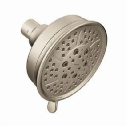 Multi Function Shower Head, 4-3/8 in Dia, 1.75 gpm, Brushed Nickel